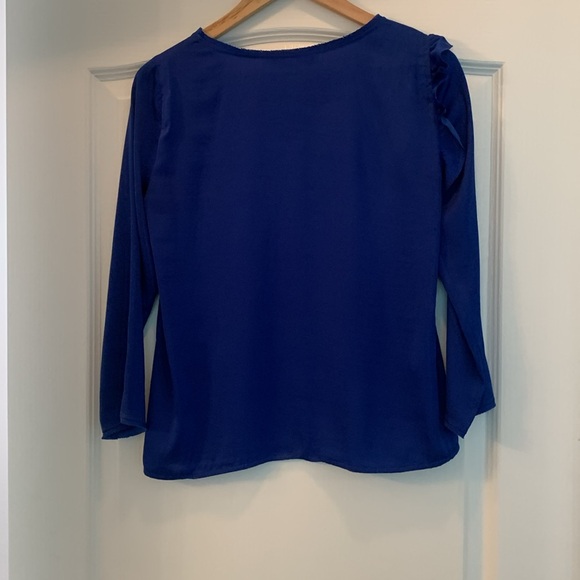 BCBG royal blue top, size small. - Picture 2 of 11